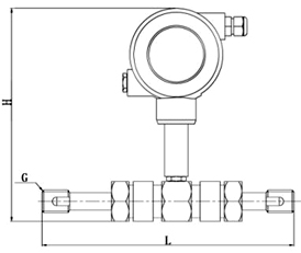 渦輪流量計產(chǎn)品外形尺寸