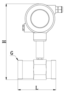渦輪流量計產(chǎn)品外形尺寸